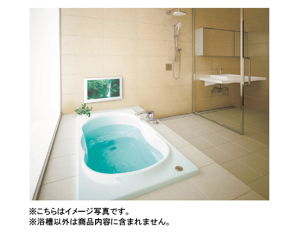 日本最大級 TOTO バスタブ スーパーエクセレントバス<br>PVK150BU_F<br> 1500×1150×620mm 魔法びん浴槽ライト  エアブロー2 ブローバスSX2<br> 握りバー 1本